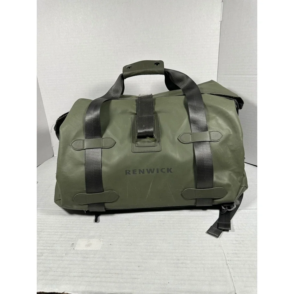Renwick Olive Green‎ Water Resistant Convertible Duffel Backpack Travel Bag H769